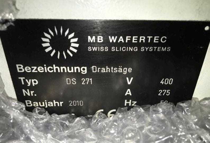 Meyer Burger DS 271 Wire Saw
