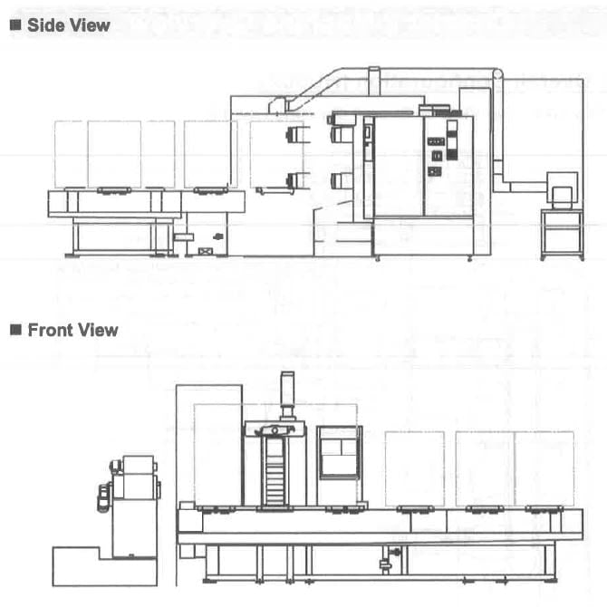Mitsui Seiki HU 50 A Horizontal Machining Center