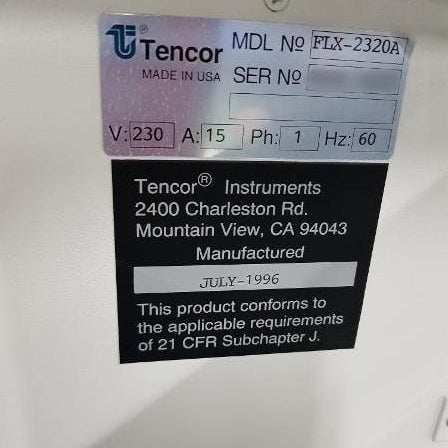 KLA FLX 2320 A Thin Film Stress Measurement