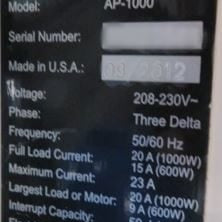 Nordson / March AP 1000 Plasma Cleaner