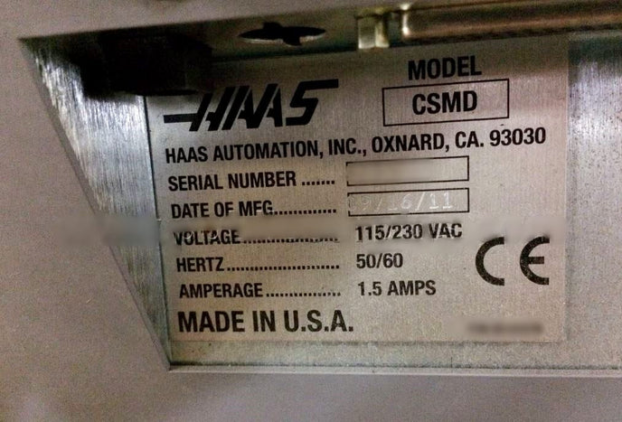 Haas CSMD Simulator Panels & Machine Parts