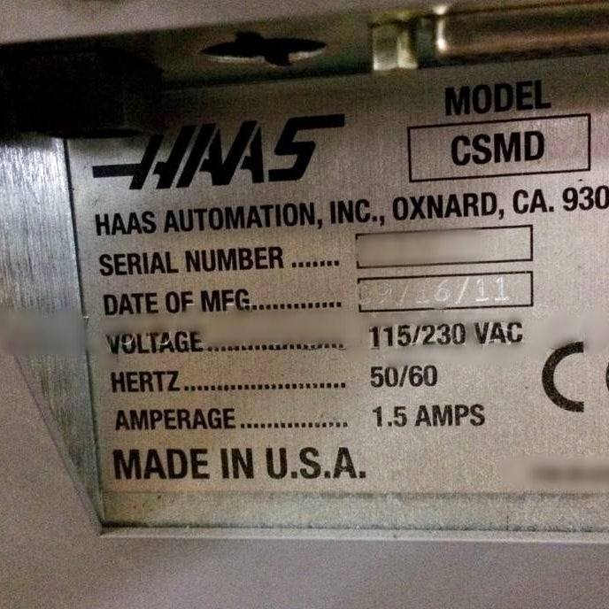 Haas CSMD Simulator Panels & Machine Parts