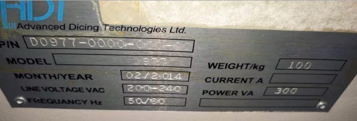 ADT 977 D Wafer Coating System