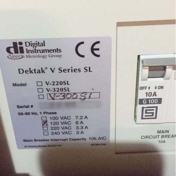 Bruker / Veeco Dektak V 300 Si Profilometer