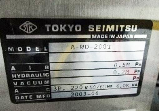 Accretech / TSK AWD 200 T Dicing Saw