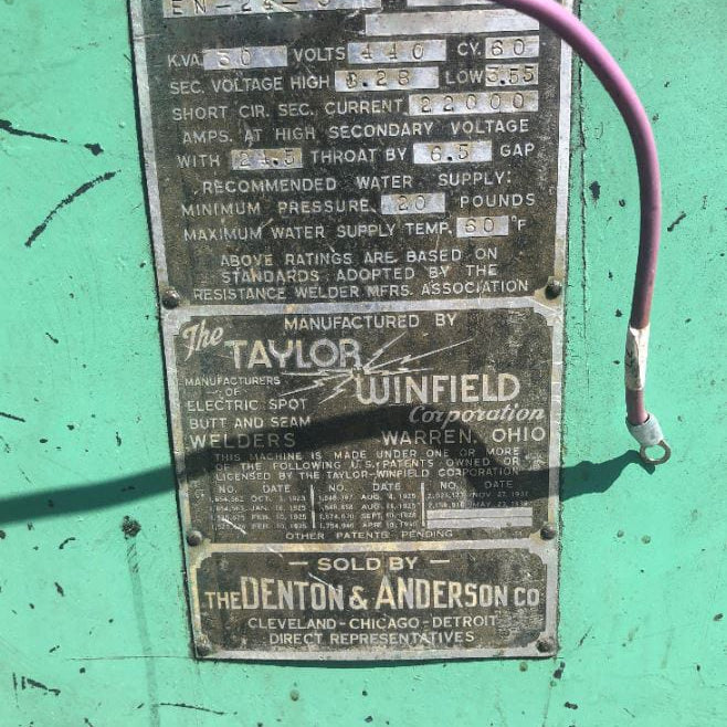 Taylor Winfield EN 24 3 Welder