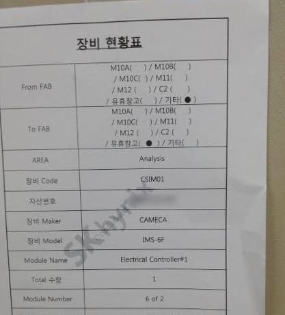 Cameca IMS 6 F SIMS (Secondary Ion Mass Spectrometer)