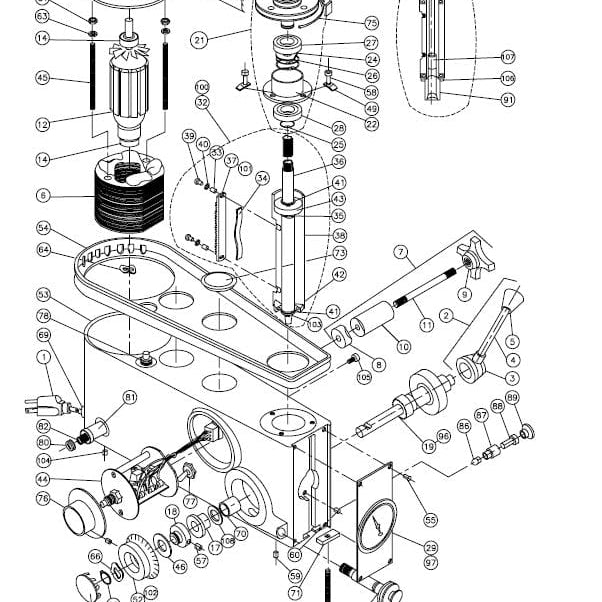 Servo Drill Head Parts