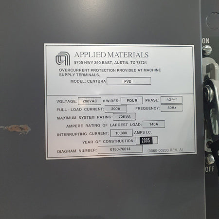 Applied Materials Centura PVD (Physical Vapor Deposition)