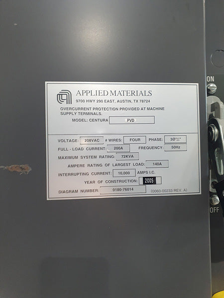 Applied Materials Centura PVD (Physical Vapor Deposition)