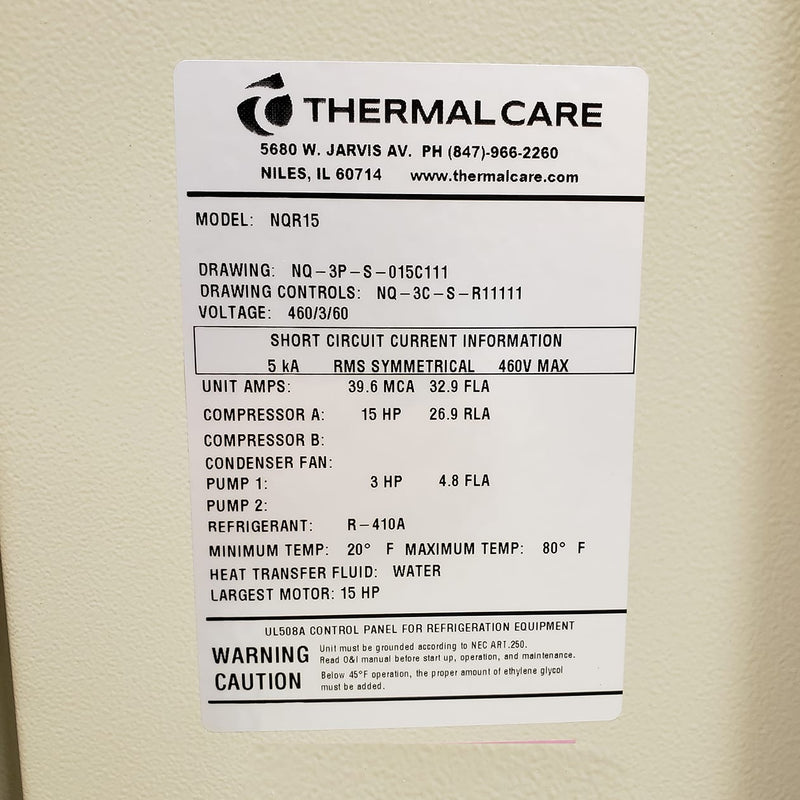 Thermal Care NQR 15 Chiller