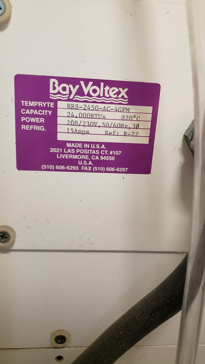 Bay Voltex RRS 2450 AC 4 GPM Chiller
