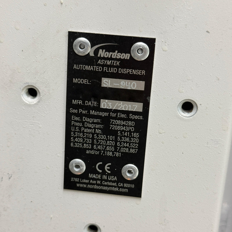 Nordson / Asymtek SL 940 Coater