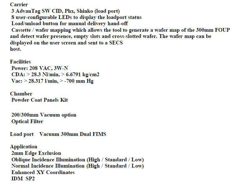 KLA Surfscan SP 2 Particle Defect System