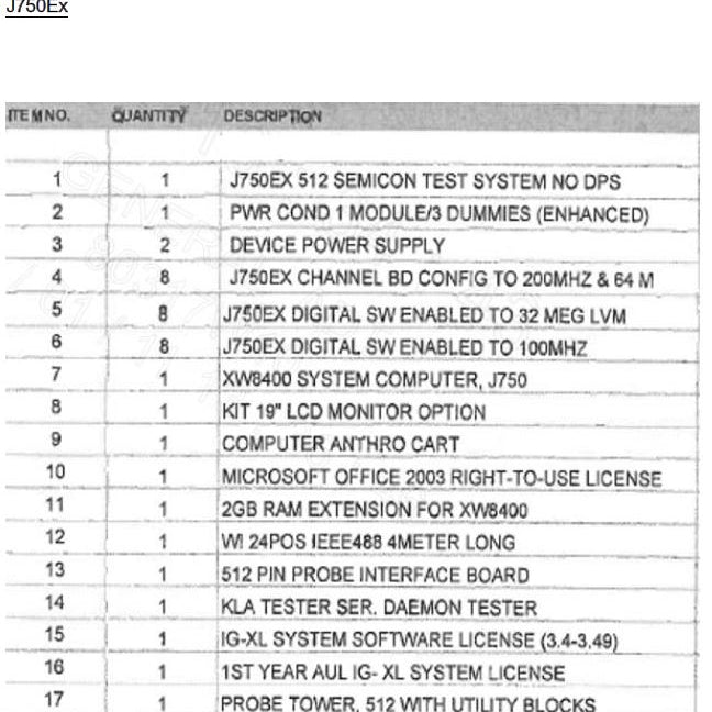 Teradyne J 750 EX Tester
