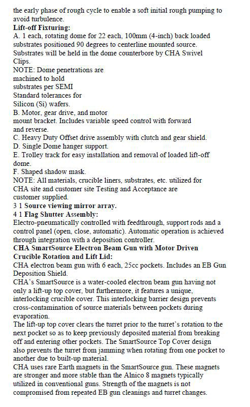 CHA Mark 40 CV RH-PC/PLC Vacuum Evaporator