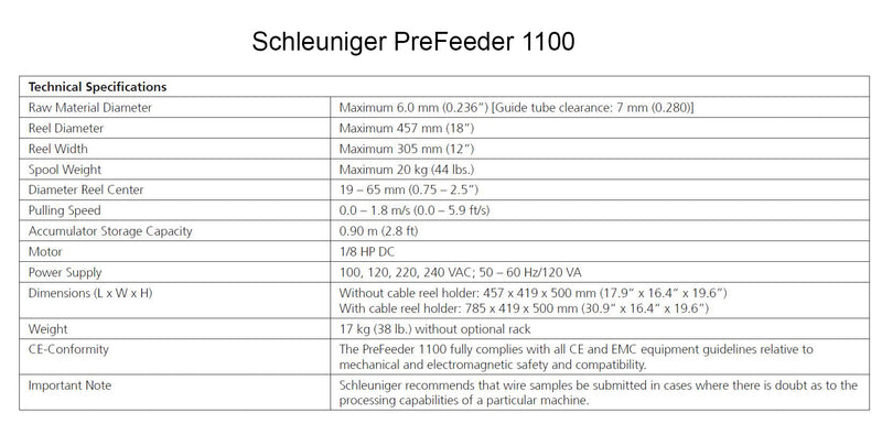 Schleuniger EcoStrip 9300 Automatic Cut and Strip Machine