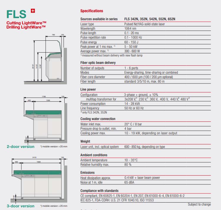 Lasag FLS 352 N+ Laser