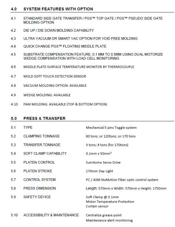 ASM IDEALab 3 G Mold Machine