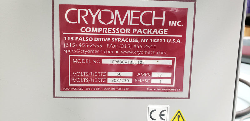 Ebara 4.8 Cryo Compressor