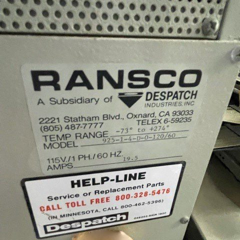 Ransco 925-1-4-D-0-120/60 Chamber