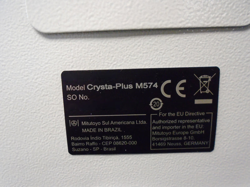 Mitutoyo Crysta Plus M 574 CMM (Coordinate Measuring Machine)