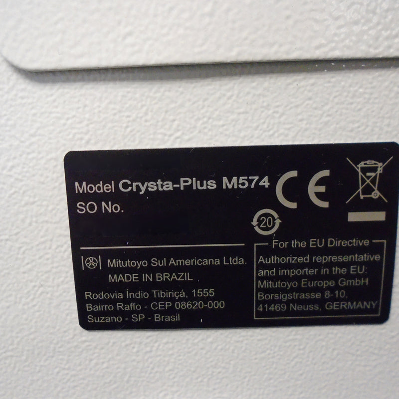 Mitutoyo Crysta Plus M 574 CMM (Coordinate Measuring Machine)