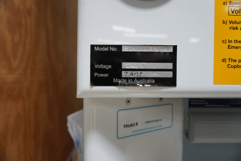 LabSystems S 2000 DLFFC 1560 AS Fume Hood / BioHazard Cupboard
