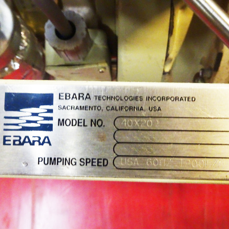 Ebara 40 x 20 Vacuum Pump