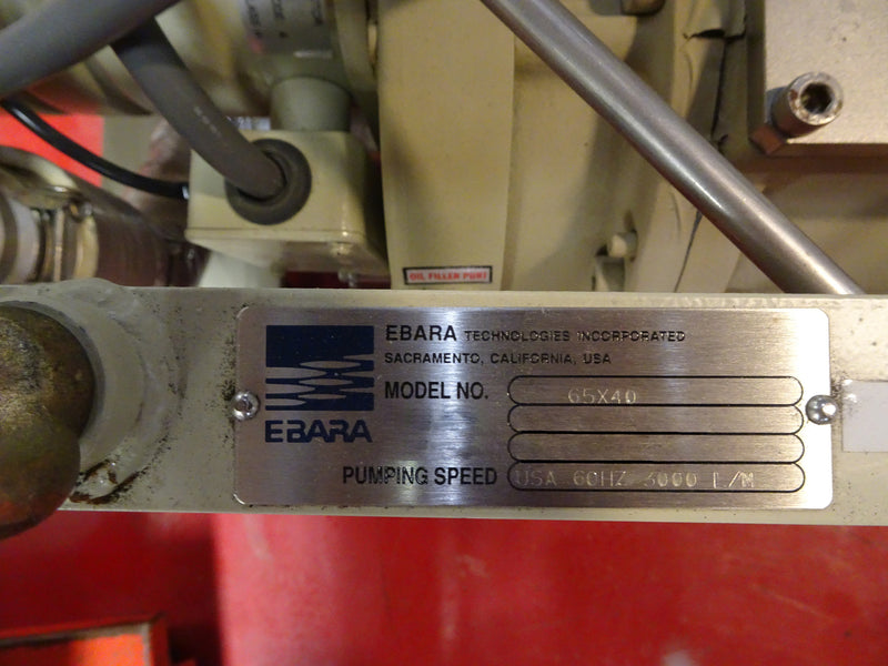 Ebara 65 x 40 Vacuum Pump