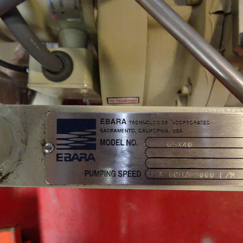Ebara 65 x 40 Vacuum Pump