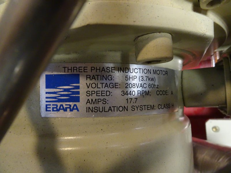 Ebara 65 x 40 Vacuum Pump