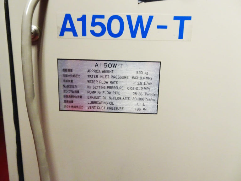 Ebara A 150 W T Vacuum Pump