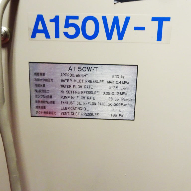 Ebara A 150 W T Vacuum Pump