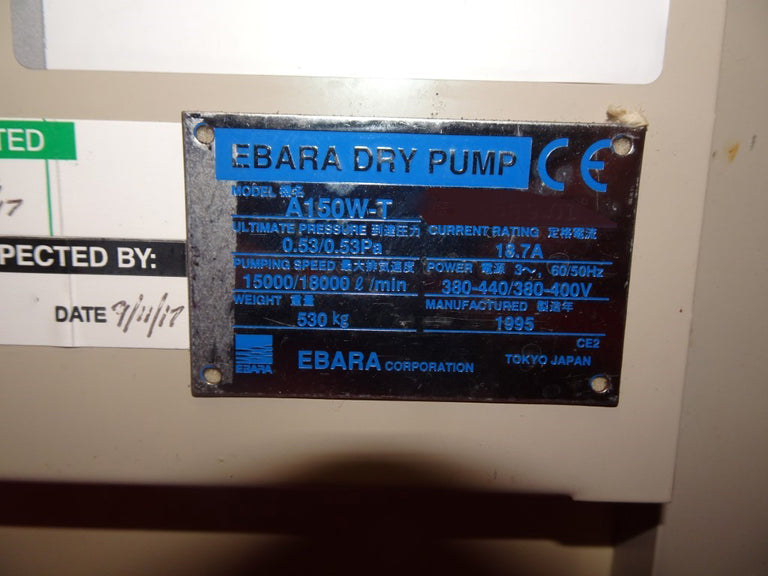 Ebara A 150 W T Vacuum Pump