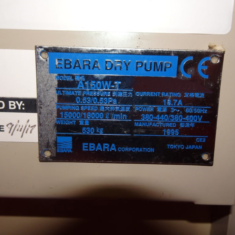Ebara A 150 W T Vacuum Pump
