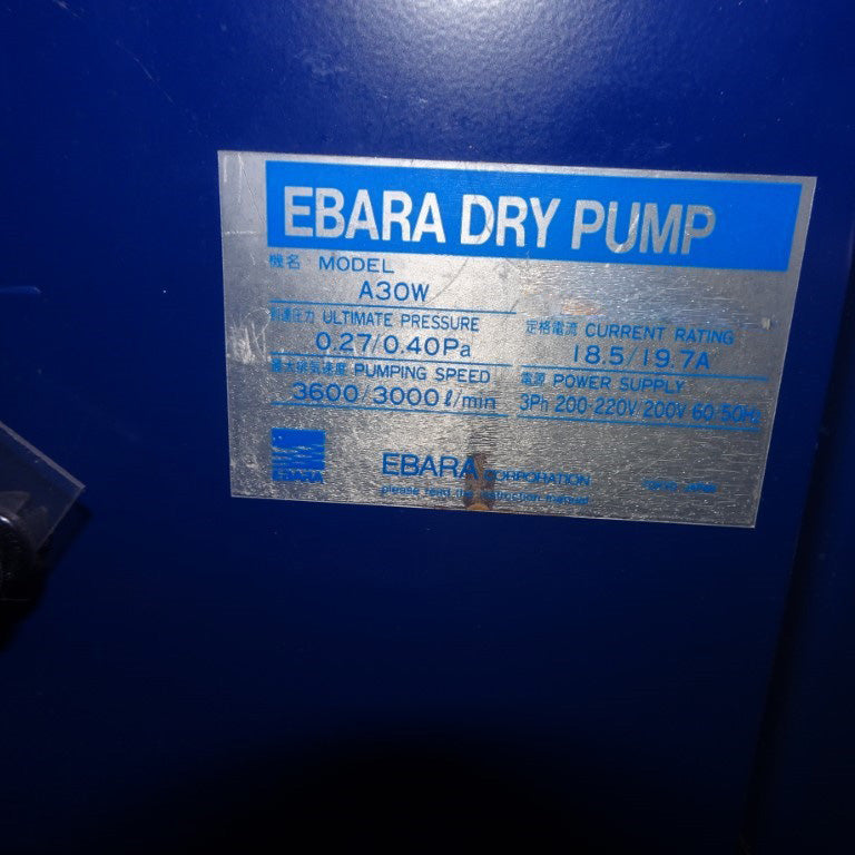 Ebara A 30 W Vacuum Pump