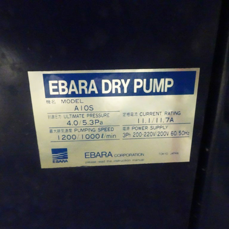Ebara A 10 S Vacuum Pump
