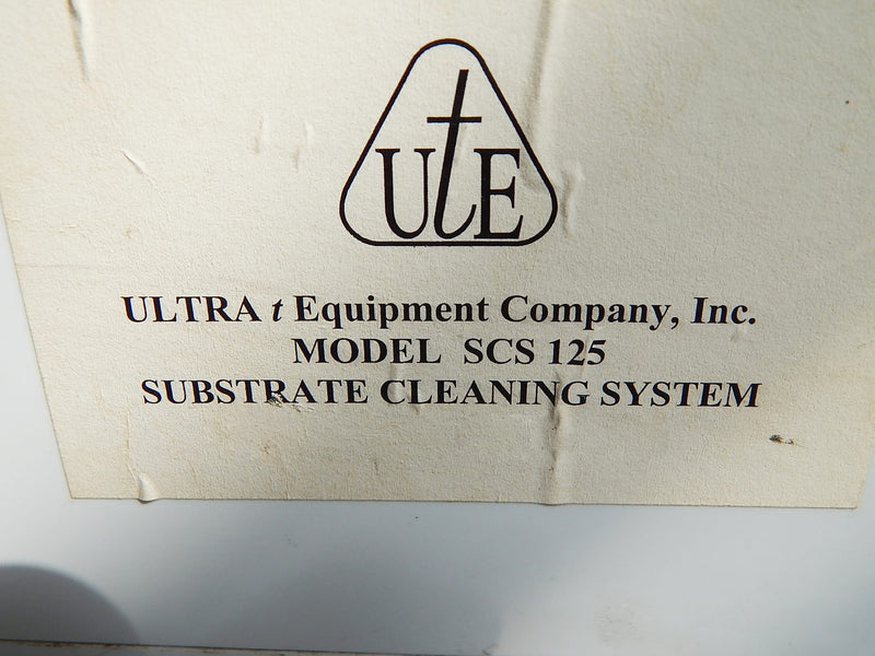 Ultra T SCS 125 Sapphire Wafer Cleaning unit