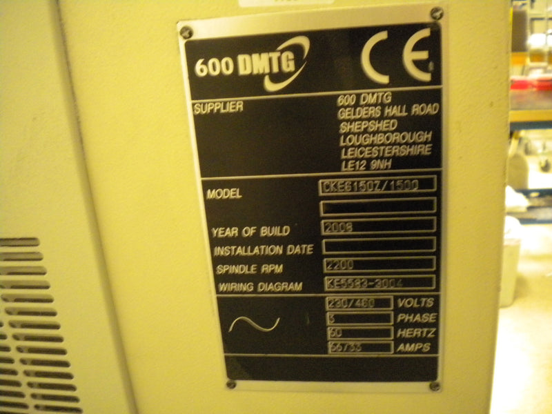 Ingersoll Rand 600 DMTG Engine Lathe
