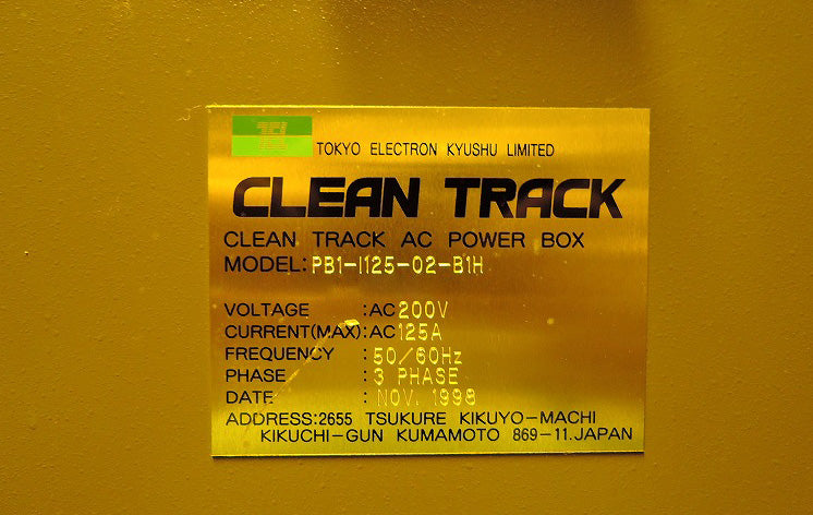 Tel Clean Track Act 8 Coater / Developer