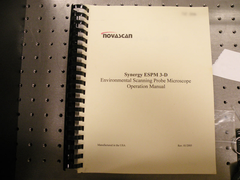 Novascan Synergy ESPM 3-D AFM (Atomic Force Microscope)
