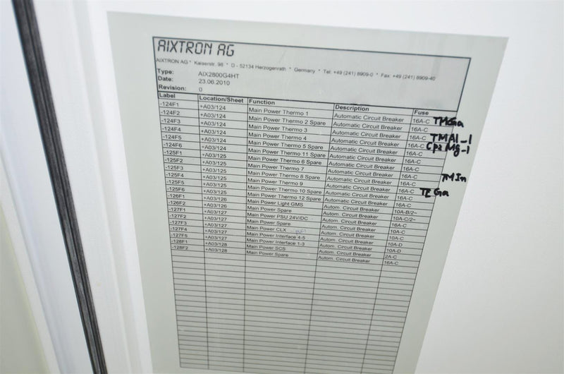 Aixtron AIX 2800 G 4 HT MOCVD (Metal Organic Chemical Vapor Deposition)