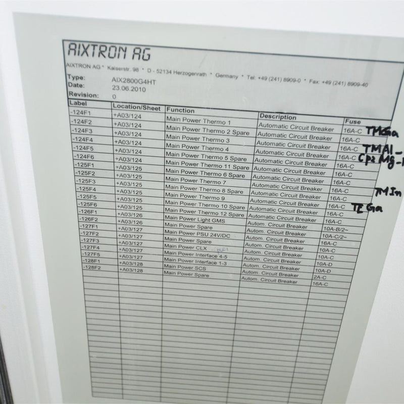 Aixtron AIX 2800 G 4 HT MOCVD (Metal Organic Chemical Vapor Deposition)