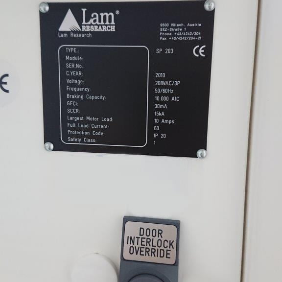 Lam / SEZ 203 Spin Processor / Etcher