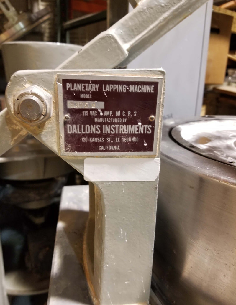 Dallons 8875 B Double Sided Lapper / Polisher
