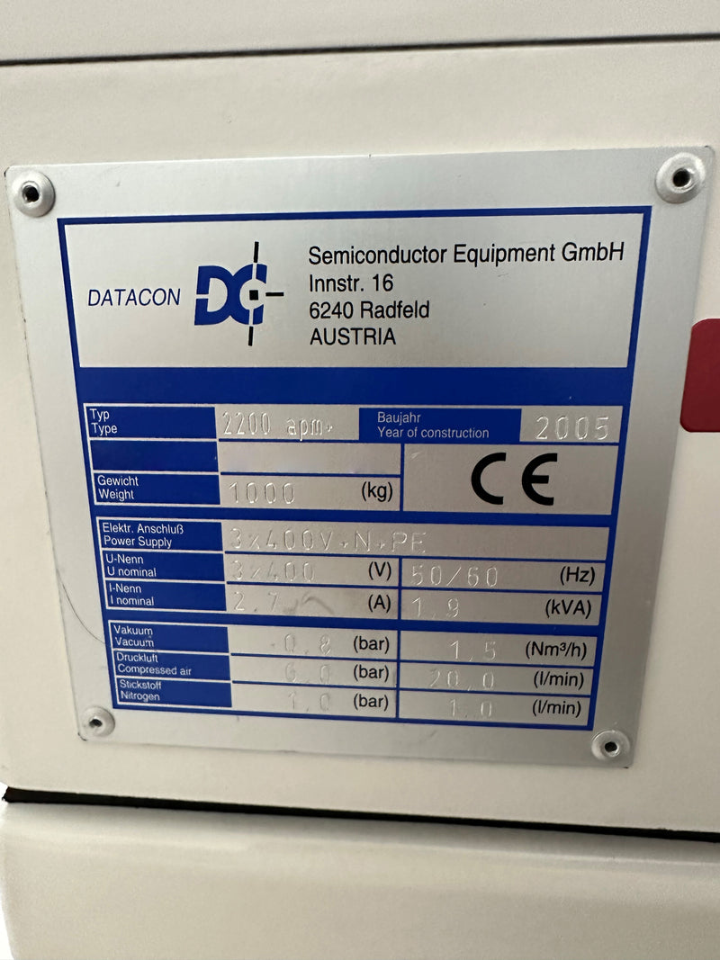 Besi / Datacon 2200 APM+ Die Attach