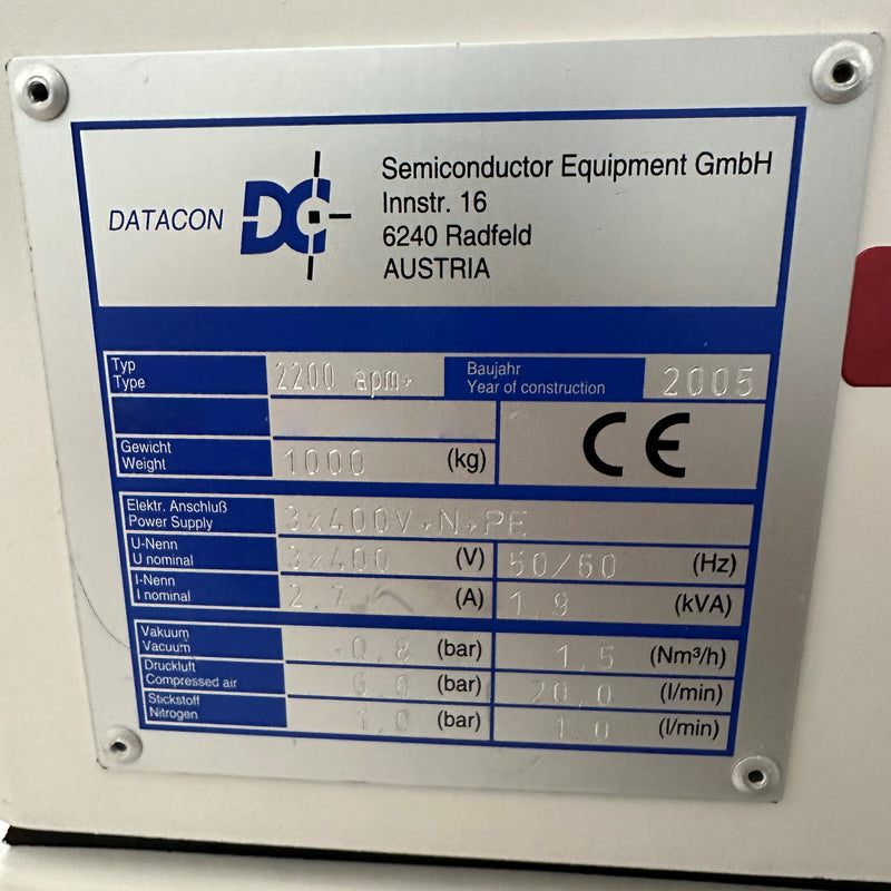 Besi / Datacon 2200 APM+ Die Attach