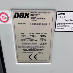 Dek Horizon 03 iX Screen Printer