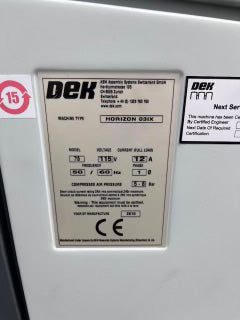Dek Horizon 03 iX Screen Printer